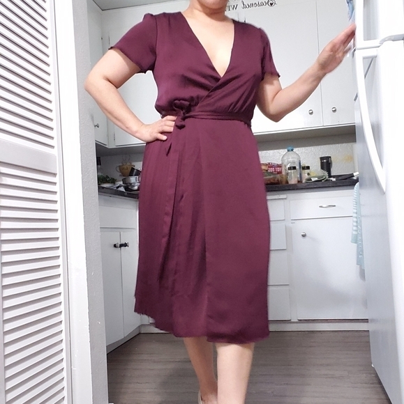 Nwt Banana Republic Wrap Dress, Size S - Picture 1 of 17